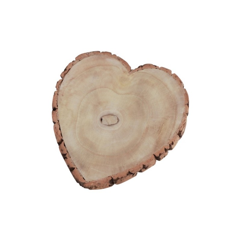 RONDIN COEUR BOIS 23 CM X 23 CM X 3 CM RONDIN COEUR BOIS 23 CM X 23 CM X 3 CM