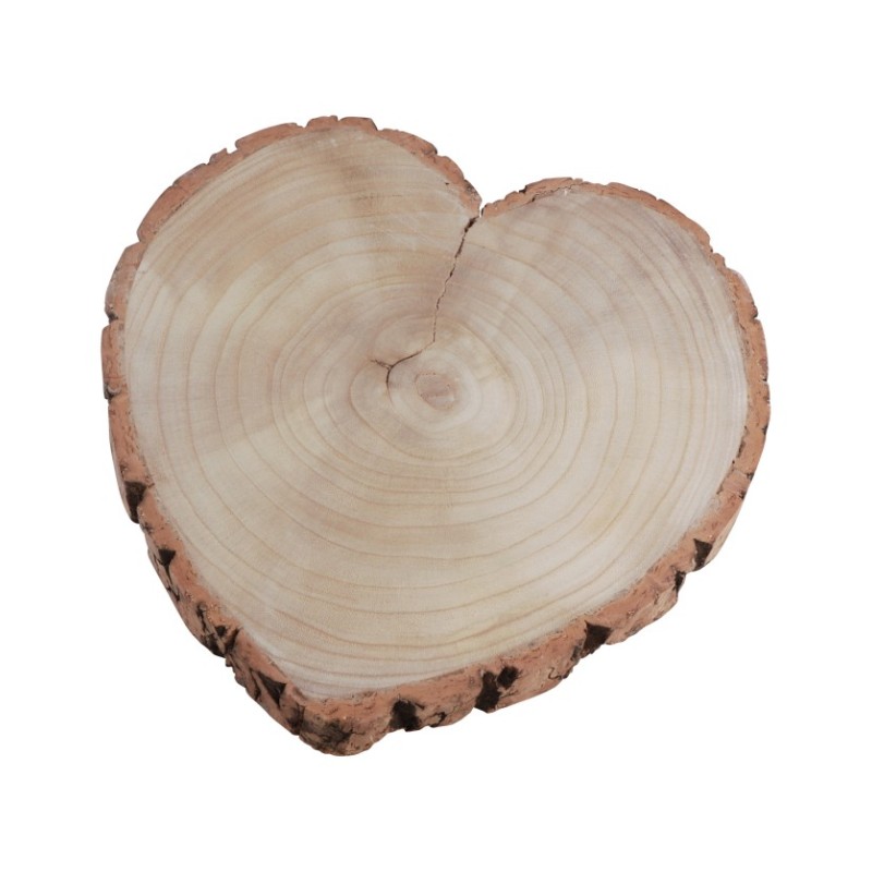 RONDIN COEUR BOIS 30 CM X 30 CM X 3 CM