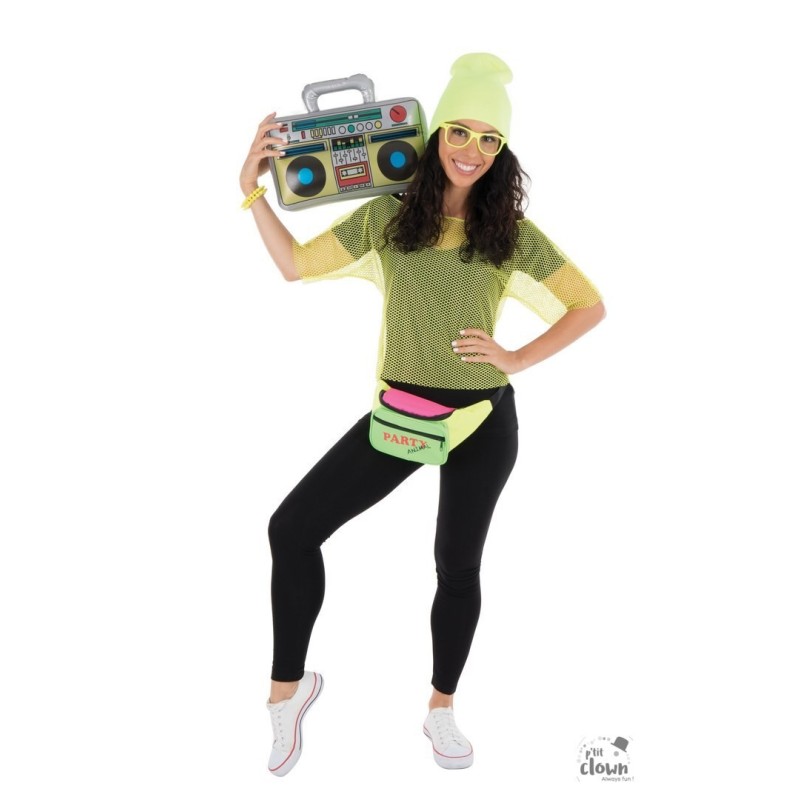 SAC BANANE FLUO ANNEES 80 PARTY ANIMAL SAC BANANE FLUO ANNEES 80 PARTY ANIMAL