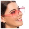 LUNETTES PLASTIQUE FORME COEUR VERRES FUMES ROSES 14CM X 14CM X 5.5CM LUNETTES PLASTIQUE FORME COEUR VERRES FUMES ROSES 14CM X 14CM X 5.5CM