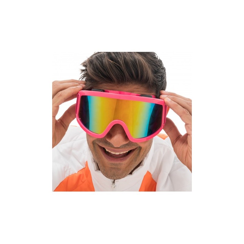 LUNETTES MASQUE DE SKI ROSE VERRES IRISES TU - AJUSTABLE