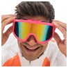 LUNETTES MASQUE DE SKI ROSE VERRES IRISES TU - AJUSTABLE