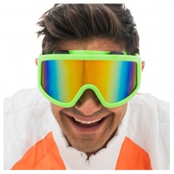 LUNETTES MASQUE DE SKI VERT VERRES IRISES TU - AJUSTABLE