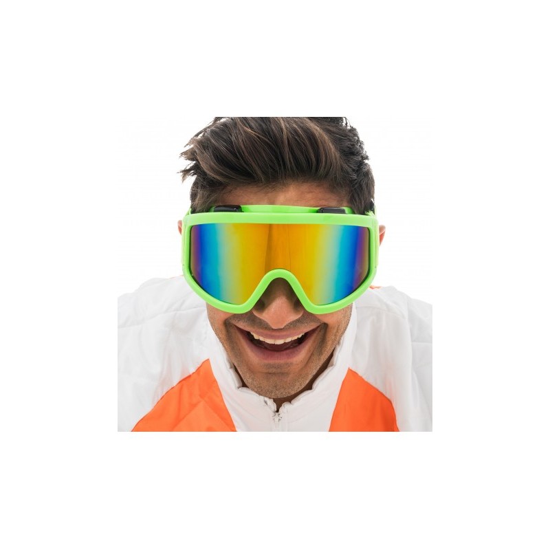 LUNETTES MASQUE DE SKI VERT VERRES IRISES TU - AJUSTABLE