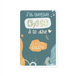 CARTE A GRATTER ANNONCE "PAPY" POUR LES BABY SHOWER
