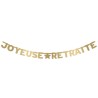 GUIRLANDE LETTRES JOYEUSE RETRAITE EN OR 300 CM  GUIRLANDE LETTRES JOYEUSE RETRAITE EN OR 300 CM