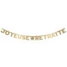 GUIRLANDE LETTRES JOYEUSE RETRAITE EN OR 300 CM 