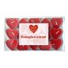 PACK 15 BOUGIES CŒUR SAINT VALENTIN