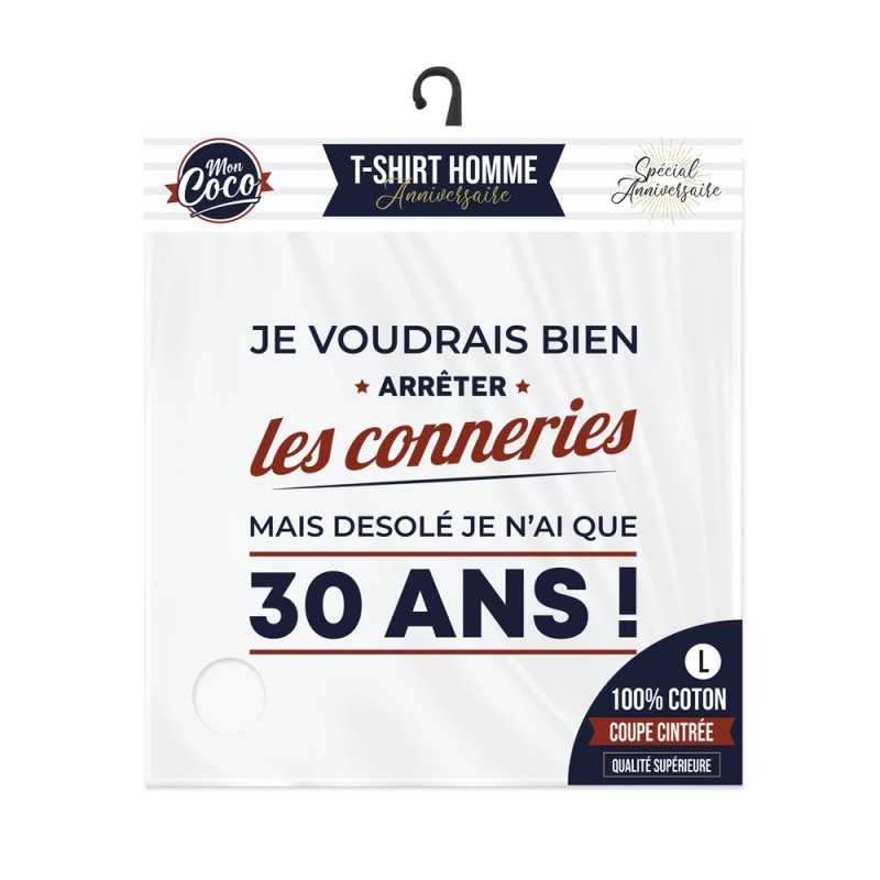 T SHIRT BLANC 20 ANS POUR ATTEINDRE LA PERFECTION TAILLE L