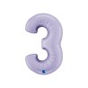 BALLON METALLIQUE CHIFFRE 3 102CM LILAS BALLON METALLIQUE CHIFFRE 3 102CM LILAS