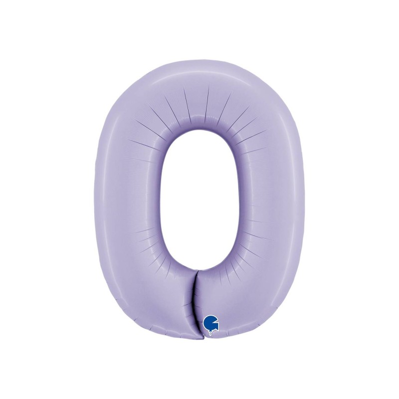 BALLON METALLIQUE CHIFFRE 0 102CM LILAS BALLON METALLIQUE CHIFFRE 0 102CM LILAS