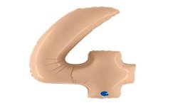 BALLON METALLIQUE CHIFFRE 4 BLUSH SATIN 102 CM