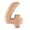 BALLON METALLIQUE CHIFFRE 4 BLUSH SATIN 102 CM