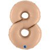 BALLON METALLIQUE CHIFFRE 8 BLUSH SATIN 102 CM