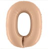 BALLON METALLIQUE CHIFFRE 0 BLUSH SATIN 102 CM  BALLON METALLIQUE CHIFFRE 0 BLUSH SATIN 102 CM
