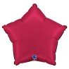 BALLON METALLIQUE ETOILE 46 CM SATIN CHERRY OU CERISE