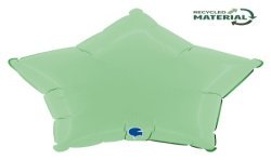 BALLON METALLIQUE ETOILE 46 CM MATTE GREEN OU VERT SATIN