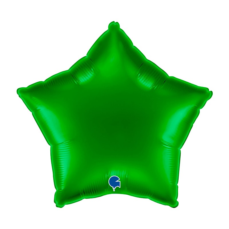 BALLON METALLIQUE ETOILE 46 CM GREEN OU VERT