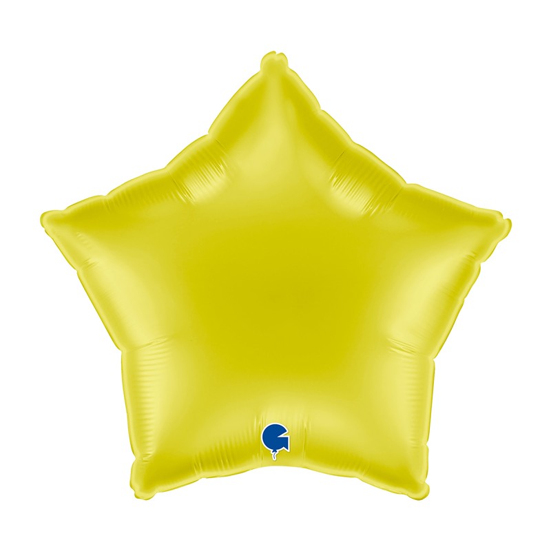 BALLON METALLIQUE ETOILE 46 CM YELLOW OU JAUNE