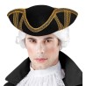 CHAPEAU TRICORNE GARNITURE OR 