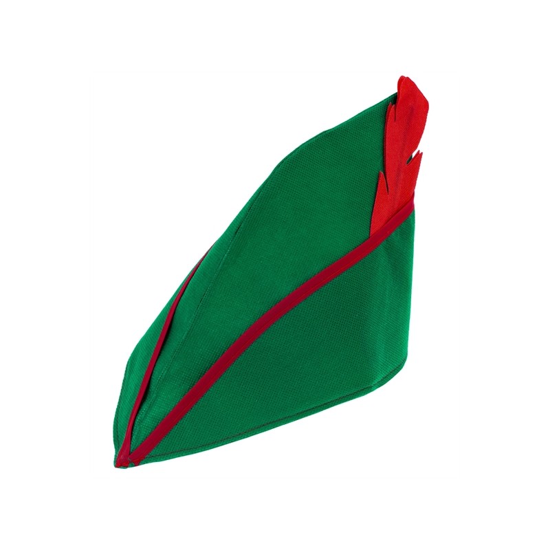 CHAPEAU ROBIN DES BOIS  VERT ET ROUGE 