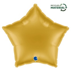 BALLON METALLIQUE ETOILE 46 CM GOLD 5 OU OR