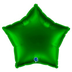 BALLON METALLIQUE ETOILE 46 CM DARK GREEN OU VERT