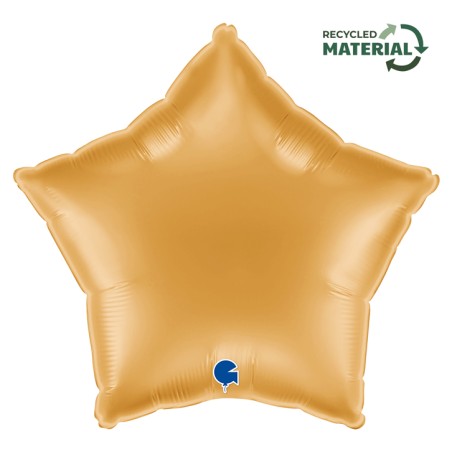 BALLON METALLIQUE ETOILE 46 CM GOLD OU OR