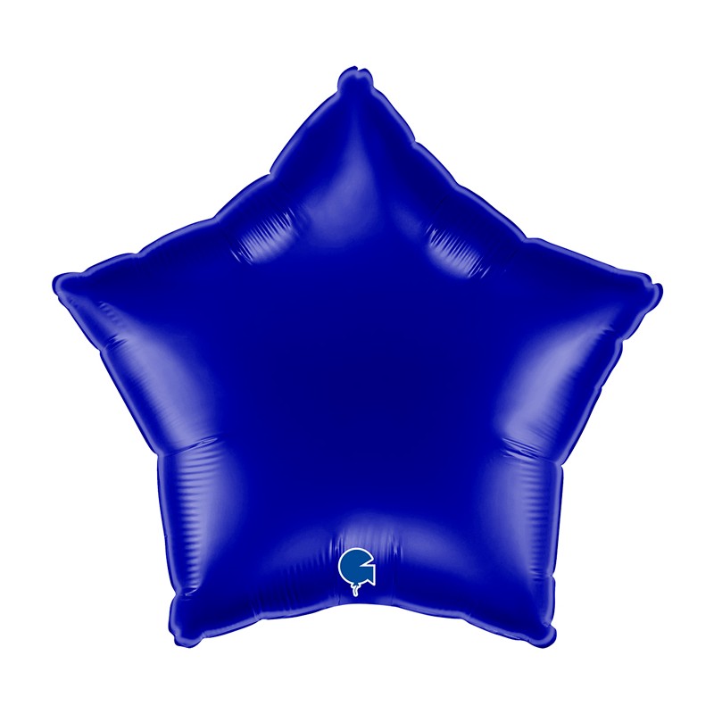 BALLON METALLIQUE ETOILE 46 CM BLUE CAPRI OU BLEU NAVY