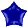 BALLON METALLIQUE ETOILE 46 CM BLUE CAPRI OU BLEU NAVY