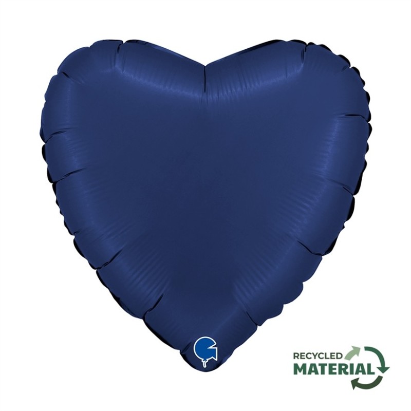 BALLON METALLIQUE COEUR 46 CM SATIN BLUE NAVY OU BLEU NUIT BALLON METALLIQUE COEUR 46 CM SATIN BLUE NAVY OU BLEU NUIT