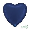 BALLON METALLIQUE COEUR 46 CM SATIN BLUE NAVY OU BLEU NUIT BALLON METALLIQUE COEUR 46 CM SATIN BLUE NAVY OU BLEU NUIT