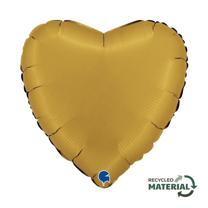 BALLON METALLIQUE COEUR 46 CM SATIN GOLD OU OR BALLON METALLIQUE COEUR 46 CM SATIN GOLD OU OR