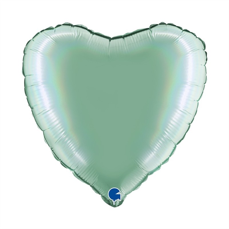 BALLON METALLIQUE COEUR 46 CM HOLOGRAPHIC PLATINIUM TIFFANY BALLON METALLIQUE COEUR 46 CM HOLOGRAPHIC PLATINIUM TIFFANY