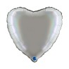 BALLON METALLIQUE COEUR 46 CM HOLOGRAPHIC PLATINIUM PURE BALLON METALLIQUE COEUR 46 CM HOLOGRAPHIC PLATINIUM PURE