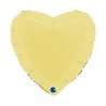 BALLON METALLIQUE COEUR 46 CM MATTE YELLOW OU JAUNE MAT BALLON METALLIQUE COEUR 46 CM MATTE YELLOW OU JAUNE MAT