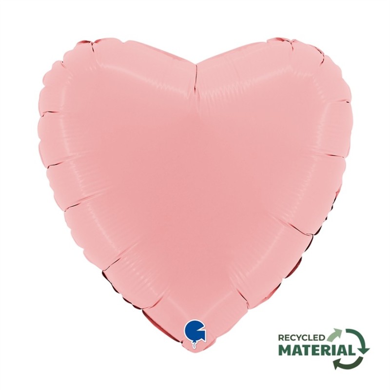 BALLON METALLIQUE COEUR 46 CM MATTE PINK OU ROSE MAT BALLON METALLIQUE COEUR 46 CM MATTE PINK OU ROSE MAT