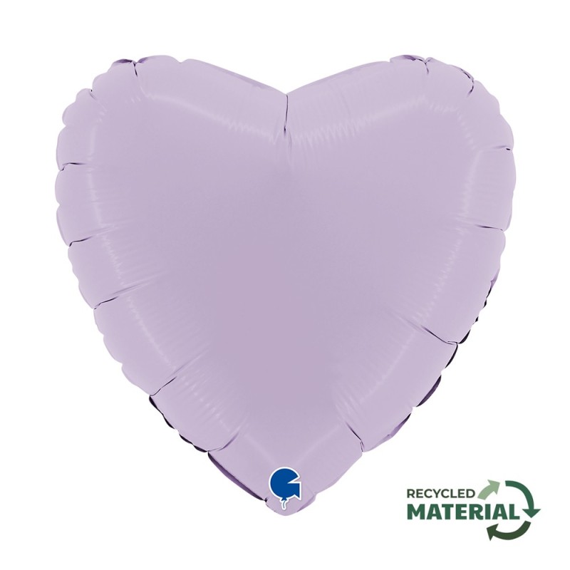 BALLON METALLIQUE COEUR 46 CM MATTE LILAC OU LILAS MAT BALLON METALLIQUE COEUR 46 CM MATTE LILAC OU LILAS MAT