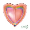 BALLON METALLIQUE COEUR 46 CM HOLOGRAPHIC GLITTER ROSE GOLD BALLON METALLIQUE COEUR 46 CM HOLOGRAPHIC GLITTER ROSE GOLD