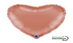 BALLON METALLIQUE COEUR 46 CM ROSE GOLD