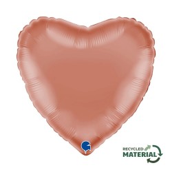 BALLON METALLIQUE COEUR 46 CM ROSE GOLD