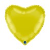 BALLON METALLIQUE COEUR 46 CM YELLOW OU JAUNE