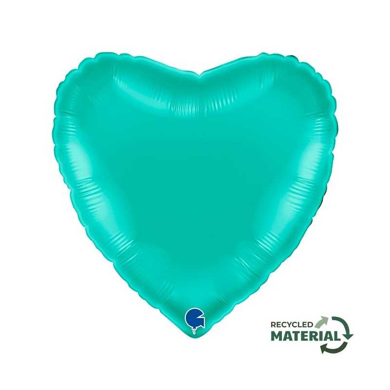 BALLON METALLIQUE COEUR 46 CM TIFFANY