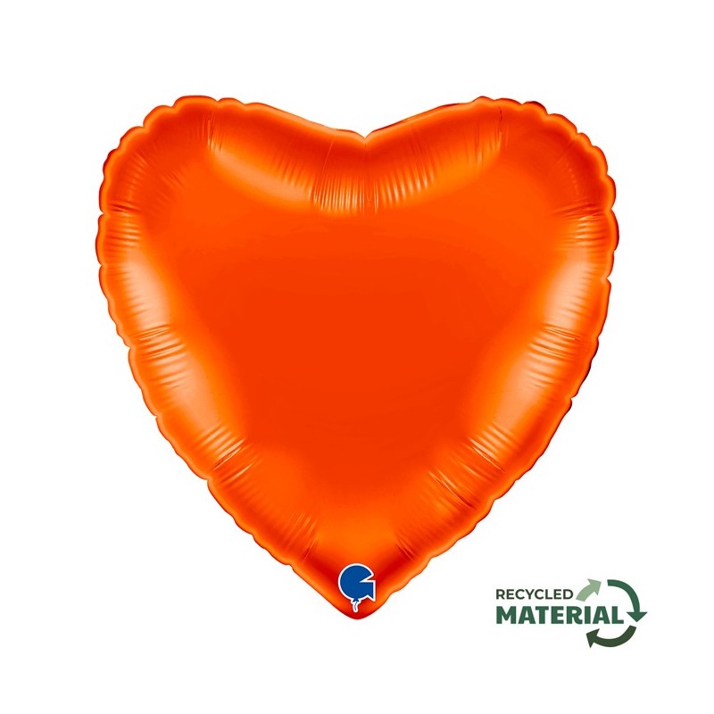 BALLON METALLIQUE COEUR 46 CM ORANGE BALLON METALLIQUE COEUR 46 CM ORANGE