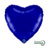 BALLON METALLIQUE COEUR 46 CM BLUE CAPRI OU BLEU ROI