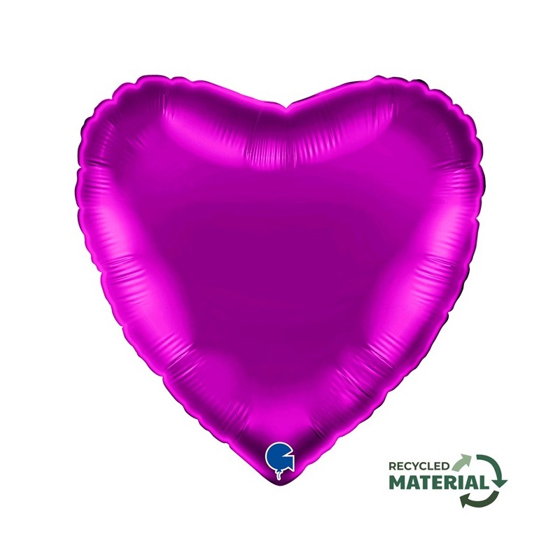 BALLON METALLIQUE COEUR 46 CM PURPLE OU VIOLET BALLON METALLIQUE COEUR 46 CM PURPLE OU VIOLET