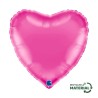 BALLON METALLIQUE COEUR 46 CM FUXIA OU ROSE FUCHSIA