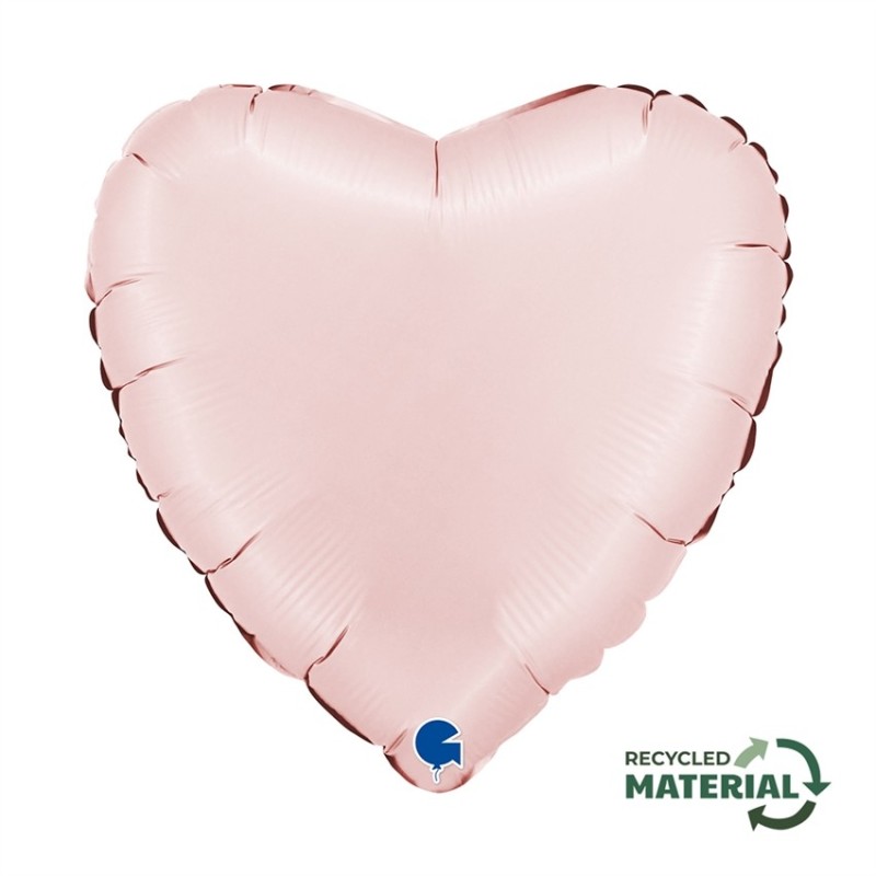 BALLON METALLIQUE COEUR 46 CM SATIN PASTEL PINK OU ROSE PASTEL BALLON METALLIQUE COEUR 46 CM SATIN PASTEL PINK OU ROSE PASTEL