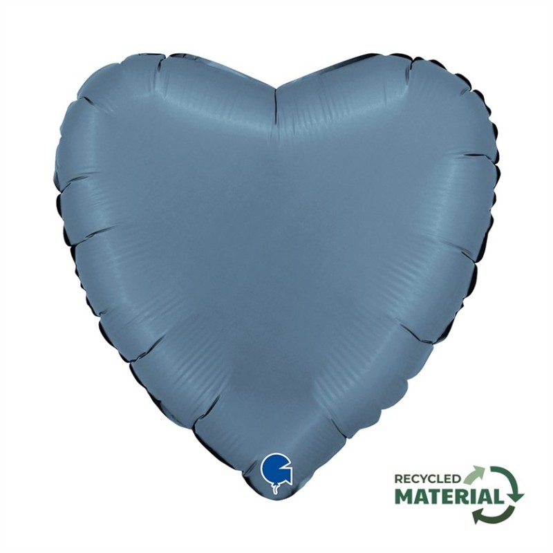 BALLON METALLIQUE COEUR 46 CM SATIN BLUE JEANS OU BLEU JEANS BALLON METALLIQUE COEUR 46 CM SATIN BLUE JEANS OU BLEU JEANS