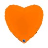 BALLON METALLIQUE COEUR 46 CM MATTE ORANGE BALLON METALLIQUE COEUR 46 CM MATTE ORANGE